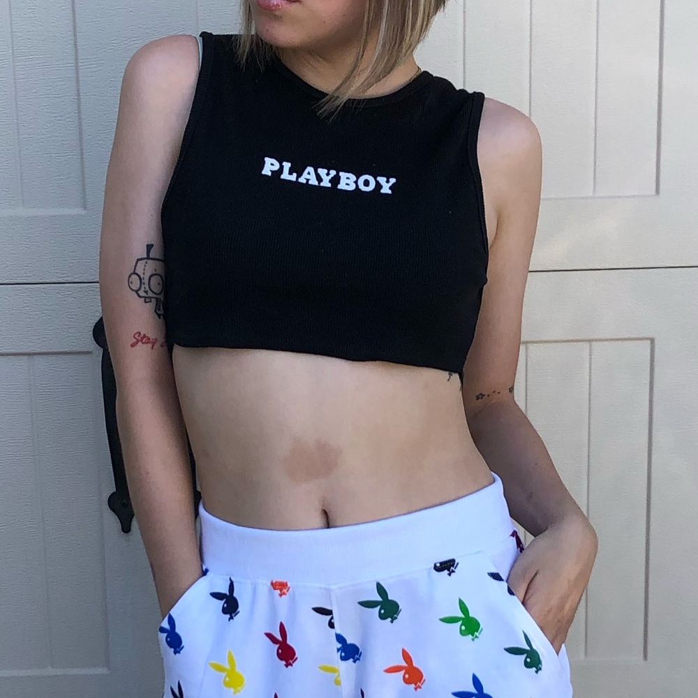 Black Playboy tank